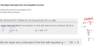 Math62_MAlbert_4.5_Use the slope intercept form