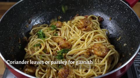 how to make garlic shrimp pasta