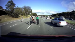 Sudden Lane Change Leaves Motorcyclist Unprepared