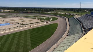 Cars Racing Around Kansas Speedway