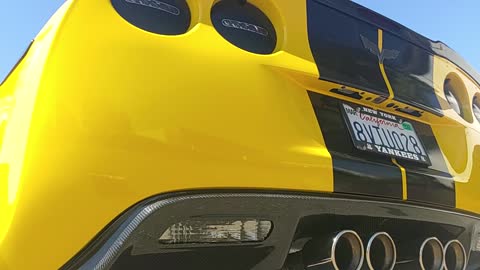 Foxy Roxy is a 2012 Corvette Grand Sport. Showing off axle back exhaust