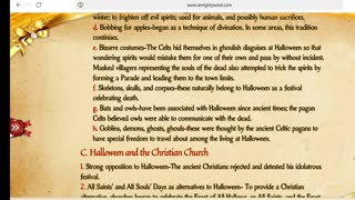 Why Christians should NOT be observing Halloween!