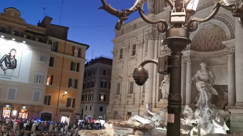 Trevi Fountain Ancient Monument in Rome - beautiful history