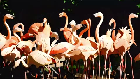 2 HOURS of Cute Flamingos