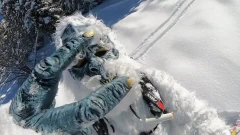 Yeti Carves Out Some Fresh Mountain Snow