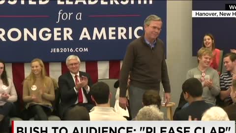 Jeb Bush: "Please Clap..." [shorter]