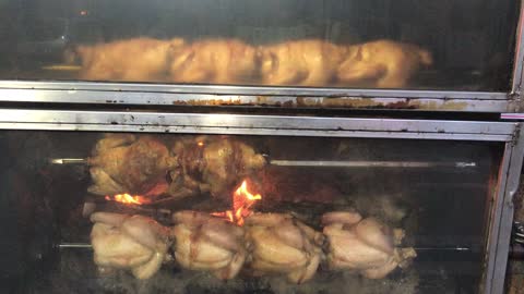 Chicken barbecue in Seoul