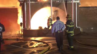 Firefighters Save American Flag