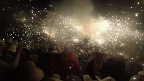 Correcfoc "Firerun" Festival 2016 in Spain