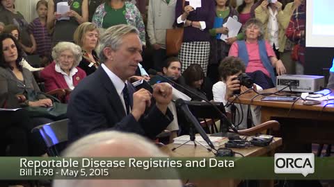 Robert F Kennedy Jr. testifying before the Vermont House Health Care Committee - May 5, 2015
