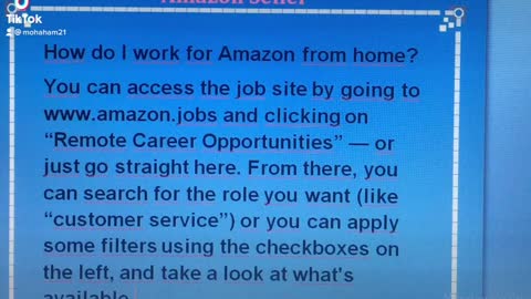 How do I work for Amazon from home?