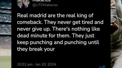 Response Fans after Real Madrid beat Atletico Mandrid!