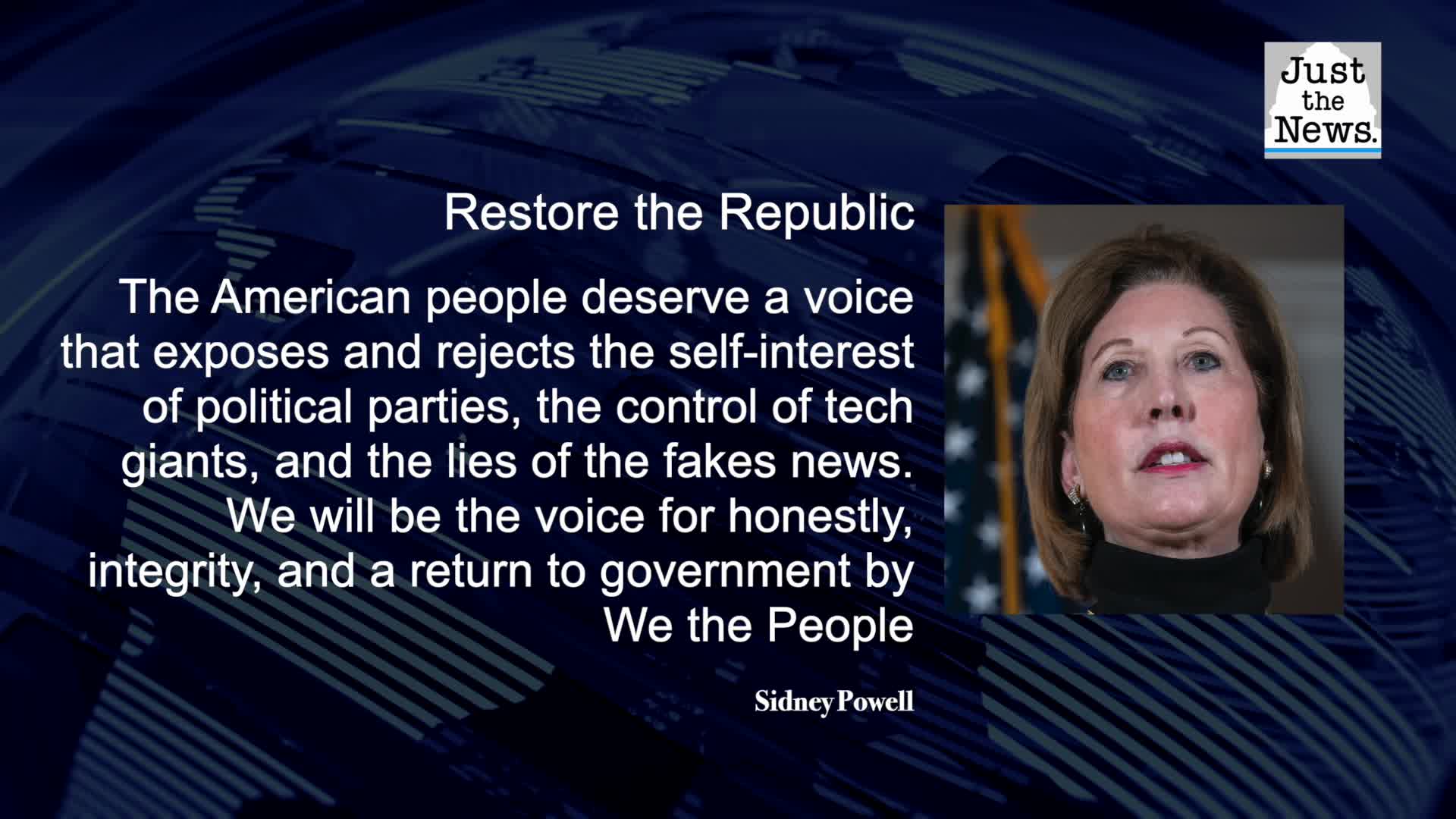 Sidney Powell announces forming of 'Restore the Republic PAC'