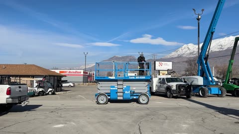 Scissor Lift Rough Terrain 4x4 2012 Genie GS-4390RT Dual Fuel 43' Platform Extendable