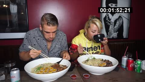 UNDEFEATED RAMEN CHALLENGE IN HOUSTON TEXAS Ramen Noodle Challenge Man Vs Food