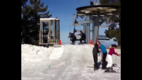 Ski Lift Fails!!!!!!!!