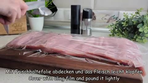 Delicious like in a restaurant! Simply wrap the meat and you will get a perfect result