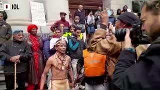 First Nation groups clash outside Cape Town High Court