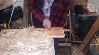 Rotoring the edge of a piece of wood