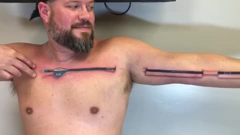 This 3D Arrow Tattoo Looks Incredibly Realistic