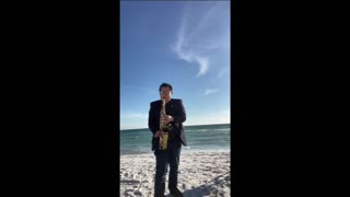 Beach sax Mix two performance