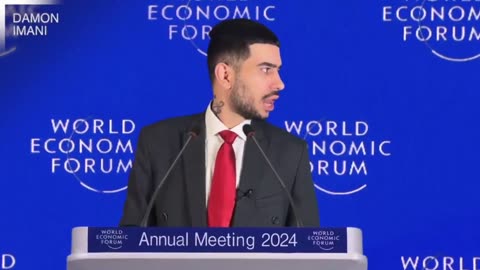 🇨🇭Davos, World Economic Forum, intervento di Damon Imani