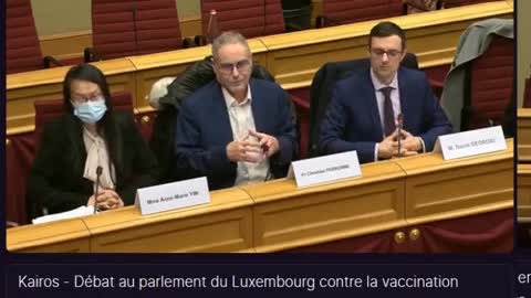 COVID-19 Audition Christian Perronne au Parlement du Luxembourg