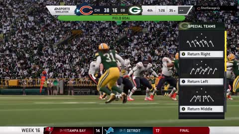 Madden NFL Football- Game clips from Maddens vs my nemisis!