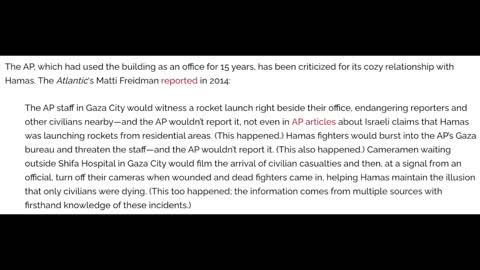 The AP Knew Hamas Terrorists Were In Their Office Building