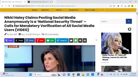 Nikki Haley Calls for Mandatory Verification of All Social Media Users