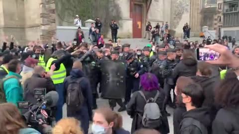 Tensions Escalate Between Demonstrators and Police Following Election Results in Rennes, France