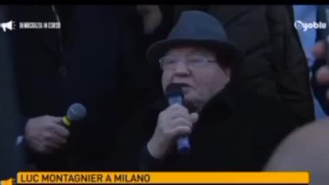 2022-01-17 Нобелевский лауреат и вирусолог Люк Монтанье выступил в Милане