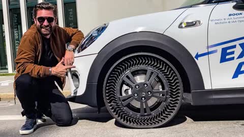 WORLD FIRST - Airless Car Tire! Michelin Reinvents The Wheel