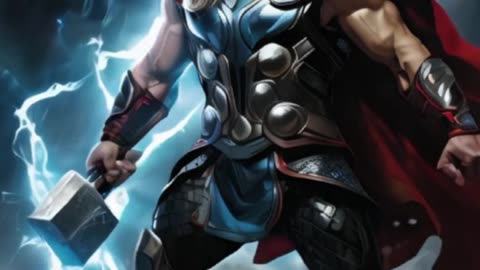 Thor y su martillo Mjolnir el símbolo de la fuerza