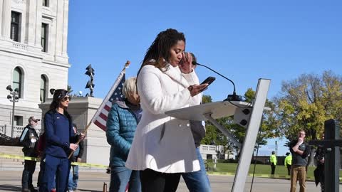 Medical Freedom Rally at Capitol at St. Paul, Minnesota on Saturday, October 23, 2021