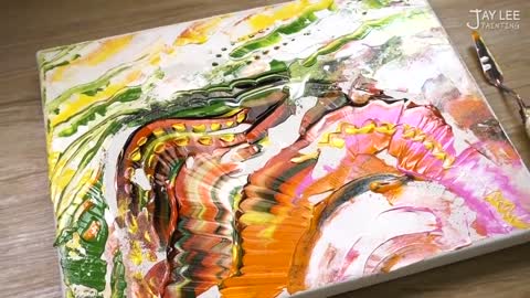 Easy Abstract Painting Using A Palette Knife