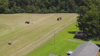 Bailing Hay in Hickory Valley