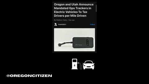 OREGON asking EV owners to pay TAX