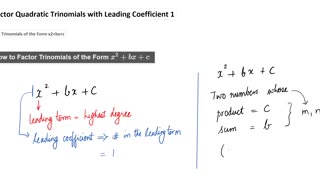 Math62_MAlbert_7.2_Factor quadratic trinomials with leading coefficient 1