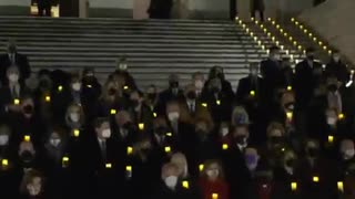 Democrats hold a Jan. 6 vigil outside the U.S. Capitol