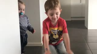 Little Boy Says Abracadabra And Does A Magic Trick