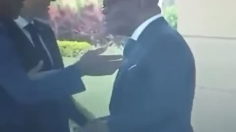African Benin leader wipes his jacket after filthy globalist Macron touched him! Humiliation! 😂