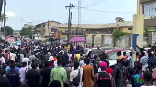 Live ammunition fired at anti police brutality protesters in Nigeria