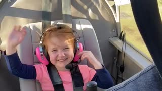 5yr old’s reaction to flying in a Luscombe