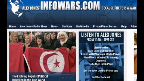 ALEX JONES SHOW FULL EPISODE JAN 30 2011 SUNDAY ARCHIVE