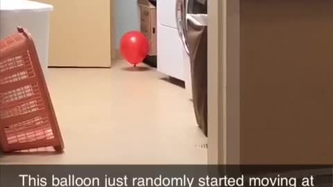 Balloon moving itself