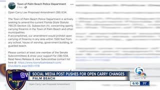 Town of Palm Beach police call to action to change Open Carry law fires up gun advocates