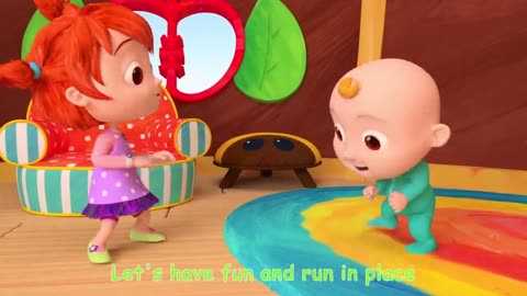 The Stretching and Exercise Song _ CoComelon Nursery Rhymes _ Kids Songs
