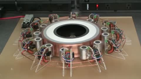 SEG Voltage Controlled Mock Up Demo - 10V @ 2 amps = 8 lbs @ 200 RPM Orbital/ 1,450 RPM Centripetal