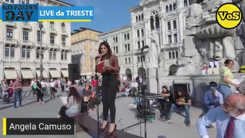 No Paura Day Trieste - Angela Camuso di "Fuori da Coro" Rete 4.